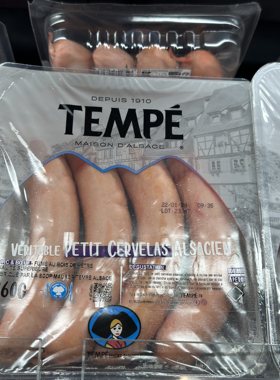代购法国进口 TEMPE/阿尔萨斯迷你司华力肠 360克 CERVELAS