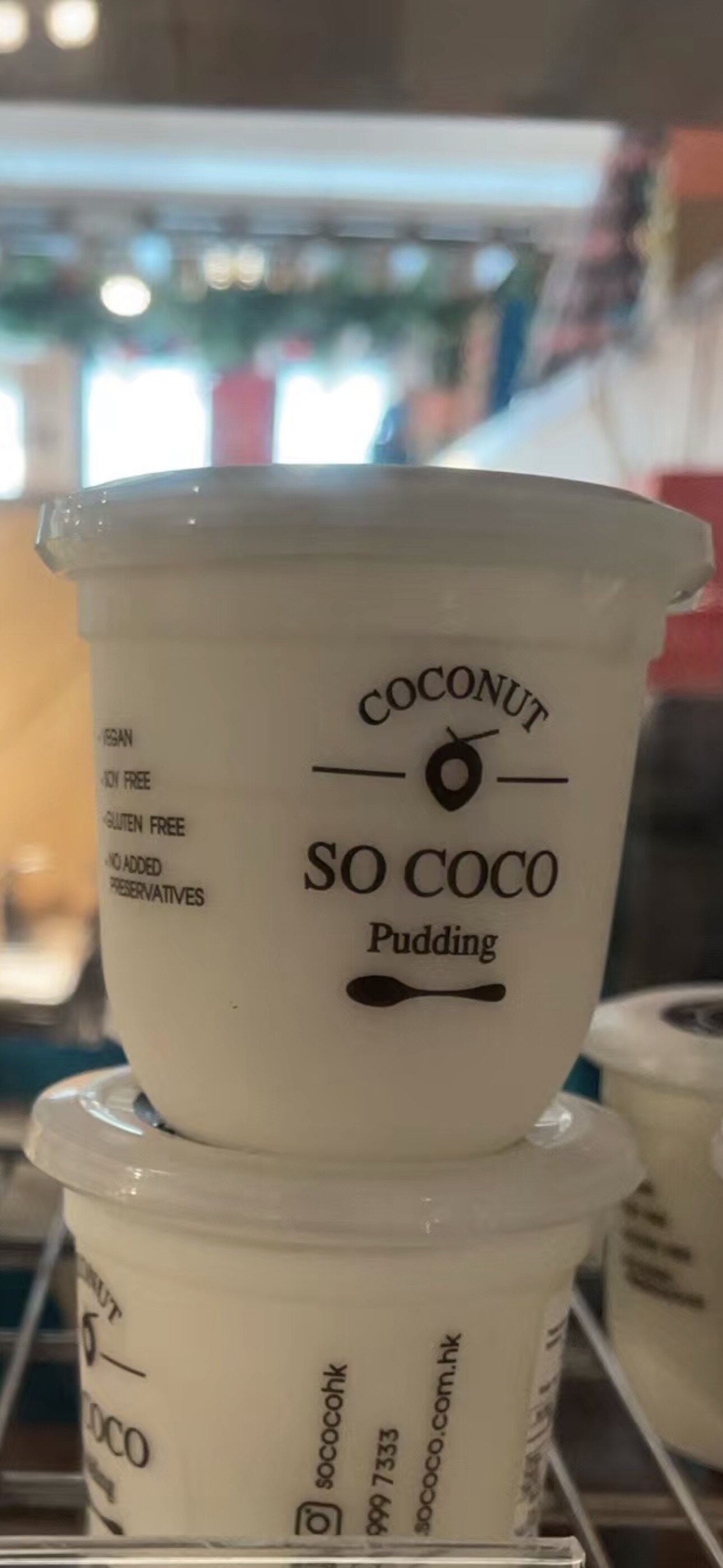 代购正品 泰国进口 SO COCO100%椰子布丁 百分百椰子pudding 三个