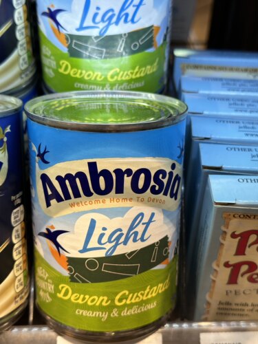 代购正品 英国进口 AMBROSIA轻型吉士 light devon custard 400克