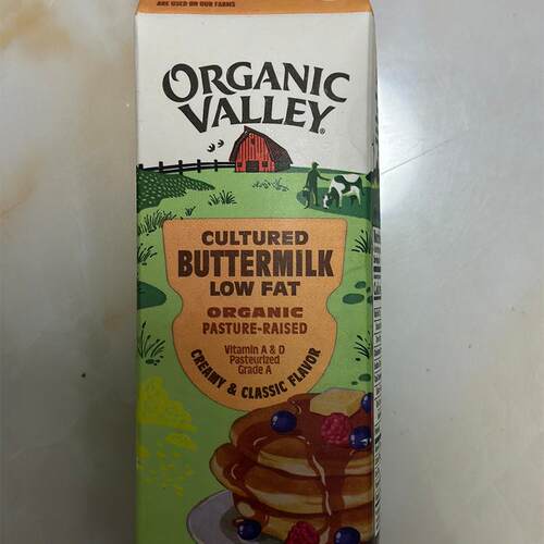 代购美国进口 ORGANIC VALLEY低脂白脱牛奶/低脂buttermilk