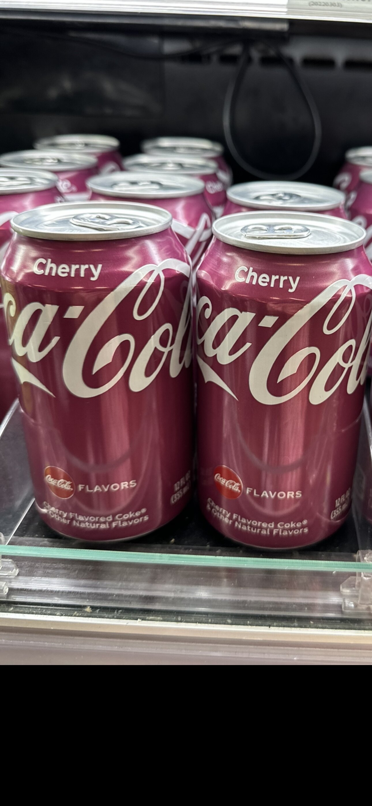 代购正品 美国进口 cocacola/可口可乐车厘子味可乐/樱桃味可乐