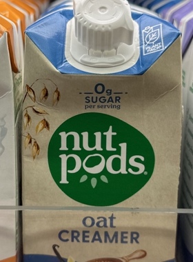 代购正品 美国进口 NUTPODS无糖无奶燕麦咖啡奶精 法式香草味