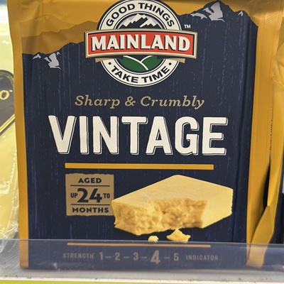 代购 新西兰进口 MAINLAND/美兰车打芝士 vintage 500G