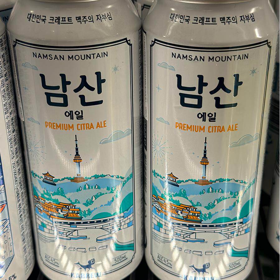 代购正品 韩国进口 韩国首尔南山手工啤酒 酒精度4.5% 500毫升*6