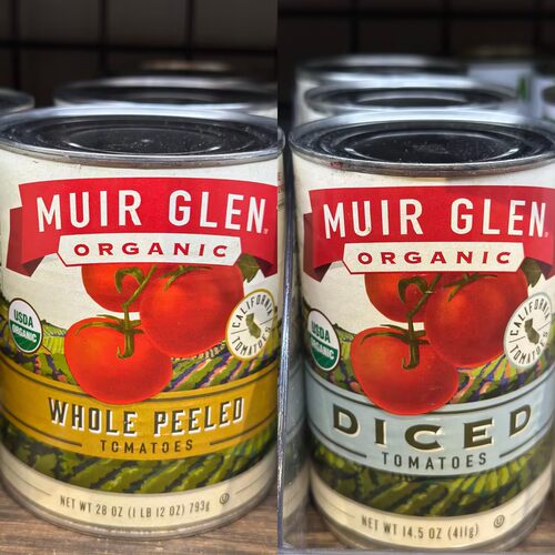 代购 美国进口 MUIR GLEN有机番茄粒/有机全个去皮番茄
