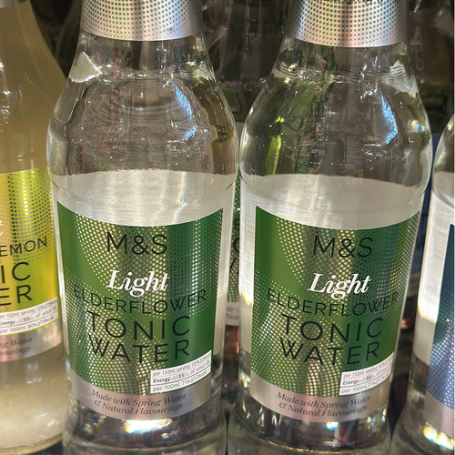 进口 M&S/英国玛莎低糖接骨木花味汤力水  tonic water 500ML*2