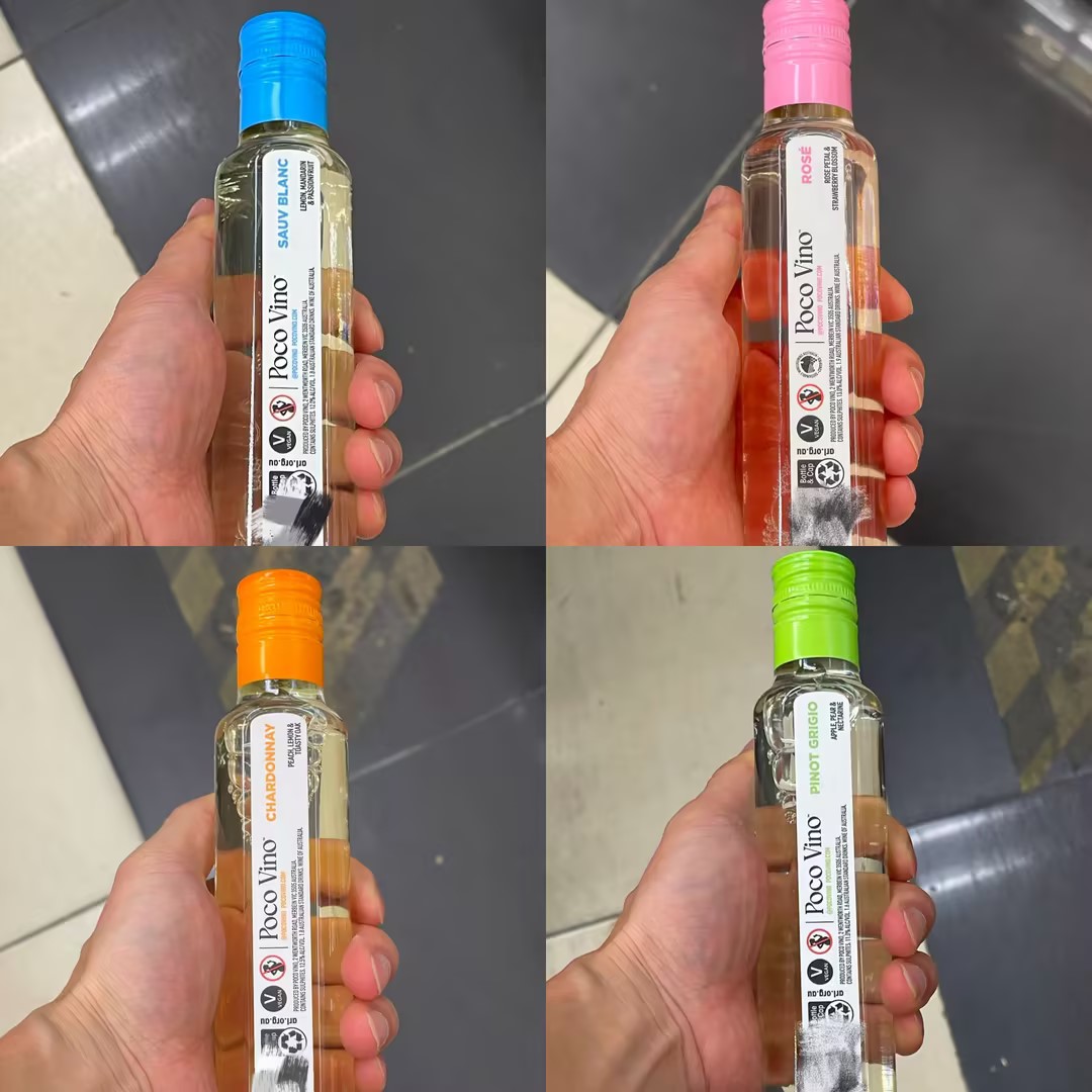 代购 澳大利亚进口 Poco Vino果味葡萄酒 187毫升*4瓶