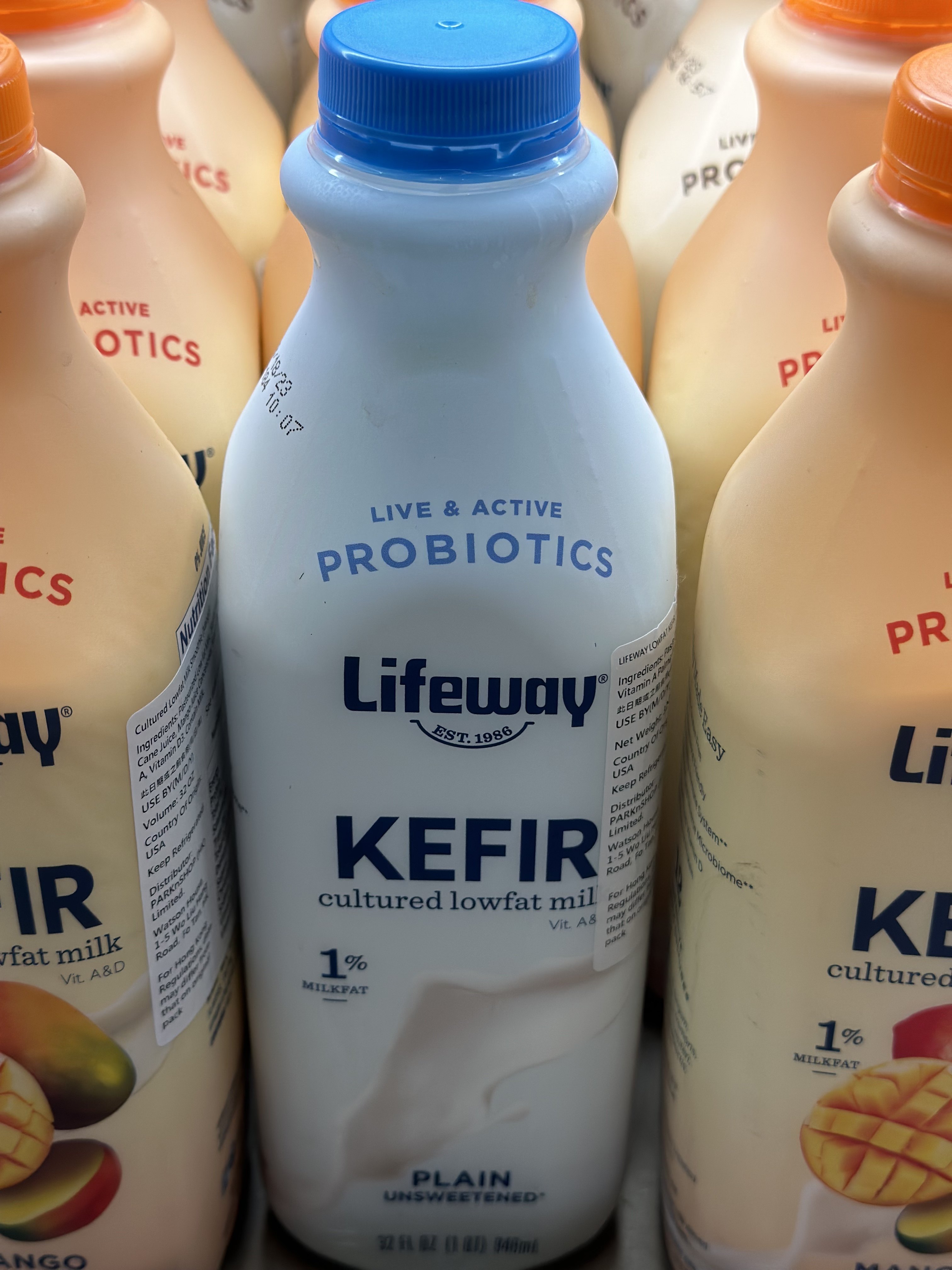 代购美国进口 Lifeway克菲尔式原味无糖低脂乳酪/低脂酸奶