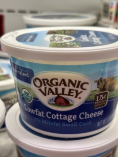 正品 2%脂肪 美国进口 VALLEY有机低脂茅屋芝士 454G ORGANIC 代购