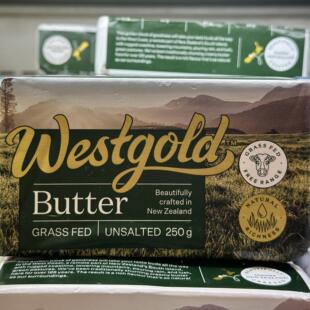 代购新西兰进口 WESTGOLD无盐牛油 unsalted butter250克