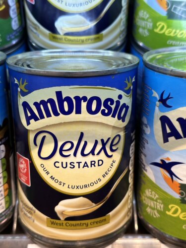 代购正品 英国进口 AMBROSIA浓厚吉士 deluxe custard 400克