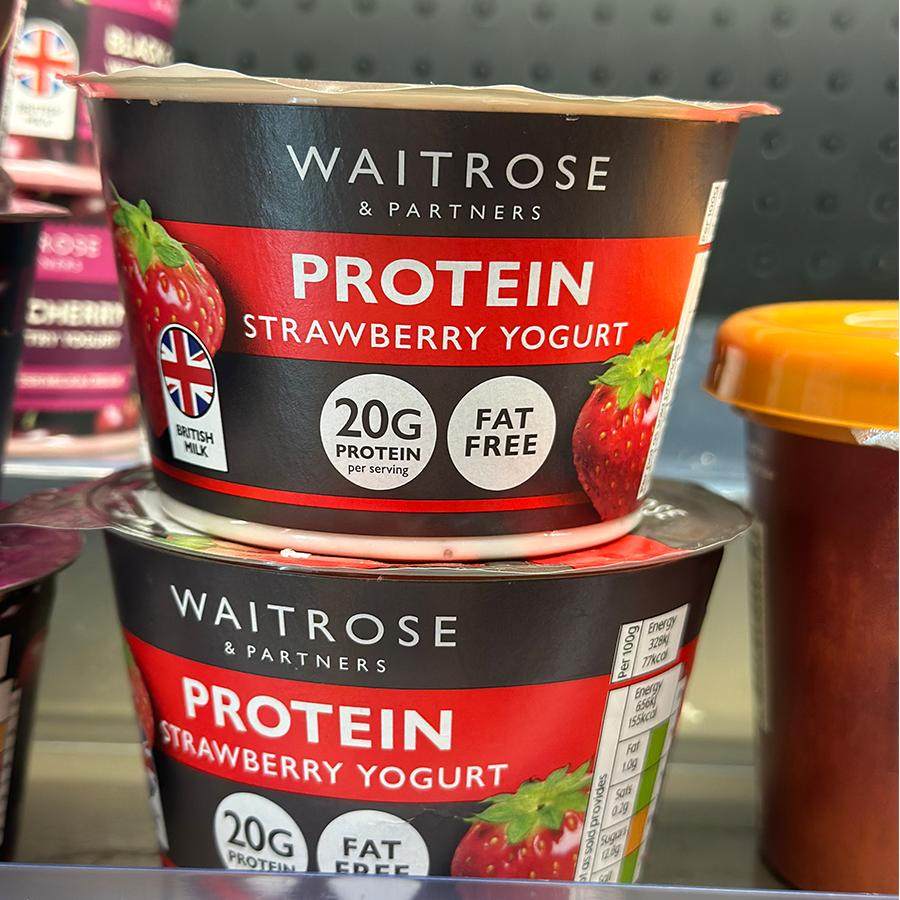代购正品 英国进口 WAITROSE/维狄蛋白质草莓味脱脂乳酪/脱脂酸奶