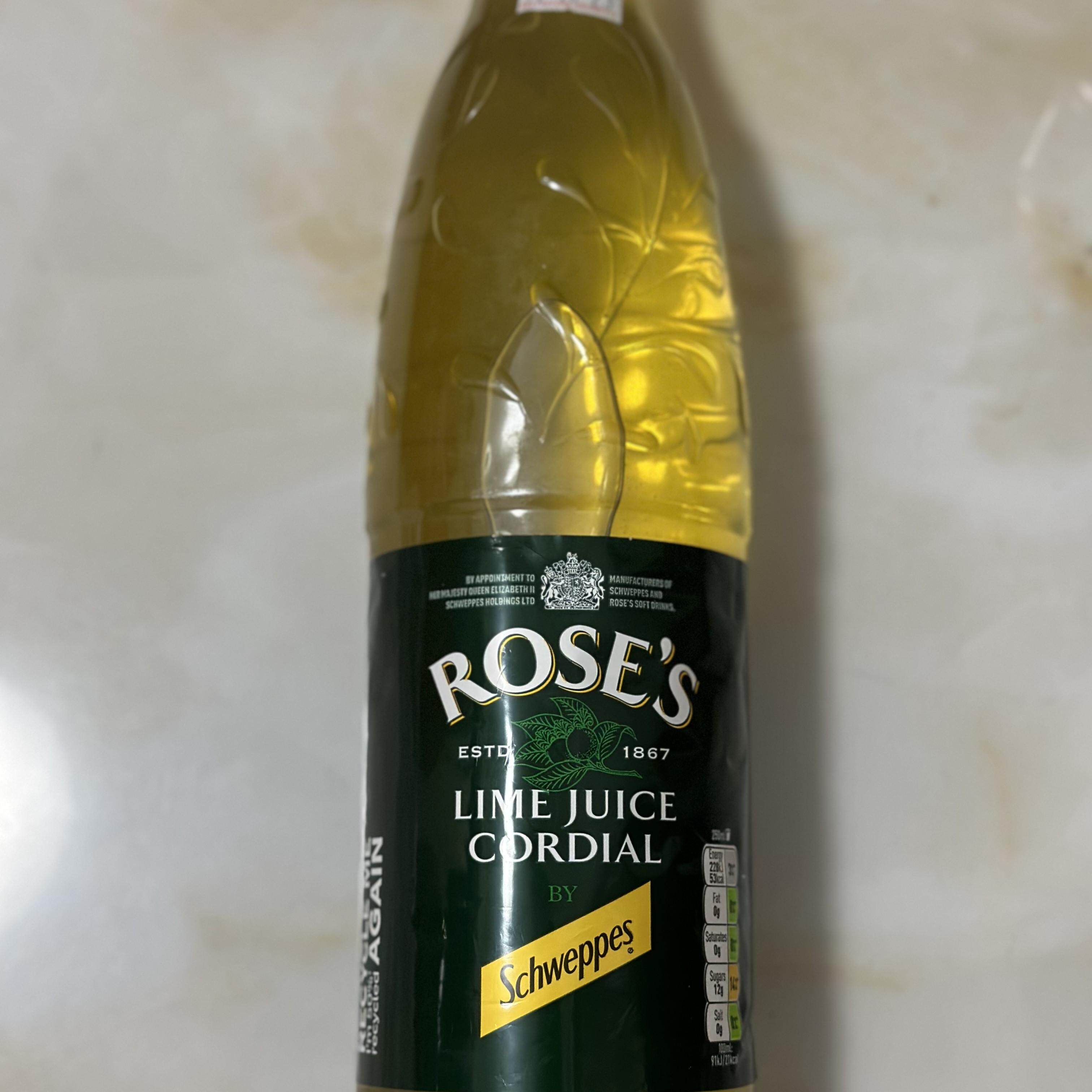 代购英国进口 ROSE'S/玫瑰青柠浓缩果汁 1升