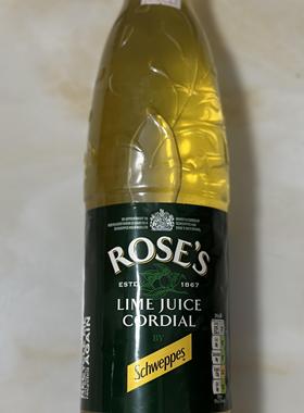 代购英国进口 ROSE'S/玫瑰青柠浓缩果汁 1升
