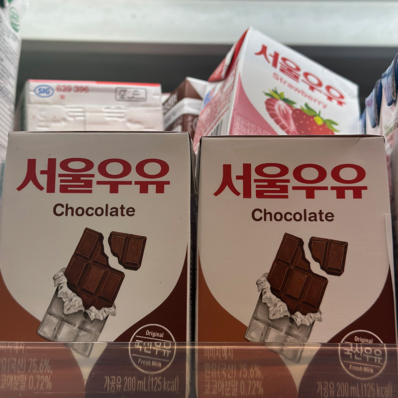 代购韩国进口 首尔牛奶巧克力味牛奶/朱古力牛奶饮品 200ML*6盒,咖啡/麦片/冲饮,调制乳（风味奶）,淘宝优惠券,粉丝福利购,淘宝优惠卷