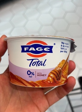 代购正品 希腊进口 FAGE/法耶/花耶脱脂希腊乳酪/脱脂酸奶 蜂蜜味