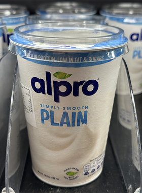 代购正品 国外进口 Alpro原味大豆乳酪 低脂低糖高蛋白大豆酸奶