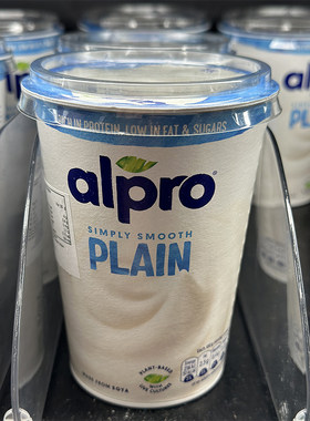 代购正品 国外进口 Alpro原味大豆乳酪 低脂低糖高蛋白大豆酸奶