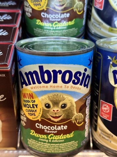 代购正品 英国进口 Ambrosia巧克力味吉士/朱古力味devon custard