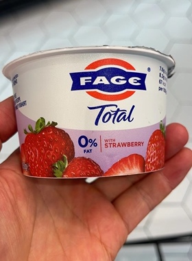 代购希腊进口 FAGE/法耶/花耶脱脂希腊乳酪/脱脂酸奶 草莓味