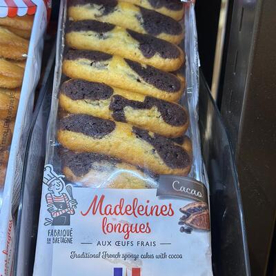 法国进口 LES RECETTES DE MARCEL手指玛德琳蛋糕 可可味 250克