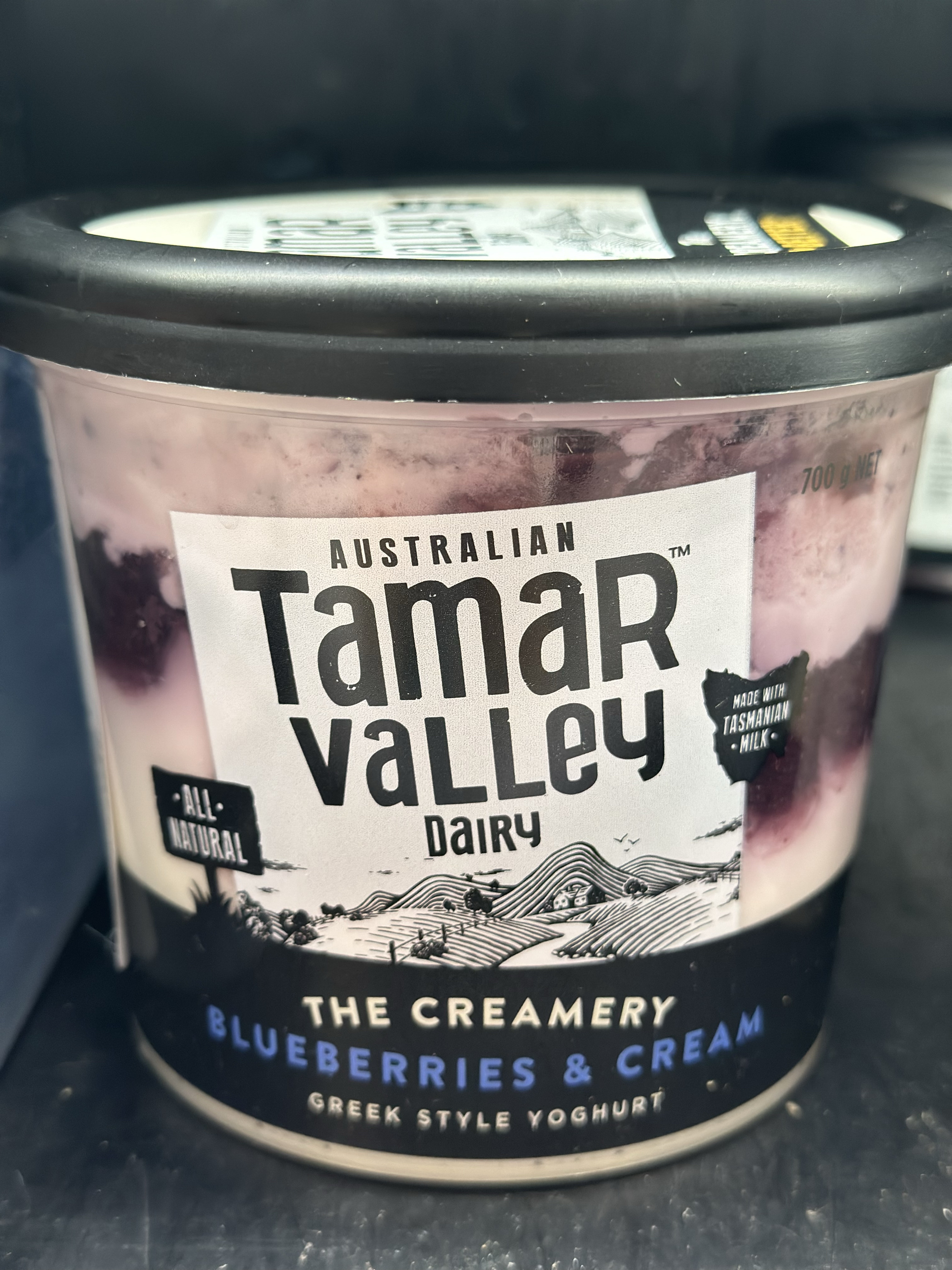 代购正品 澳大利亚进口 TAMAR VALLEY希腊乳酪/希腊式酸奶 蓝莓味