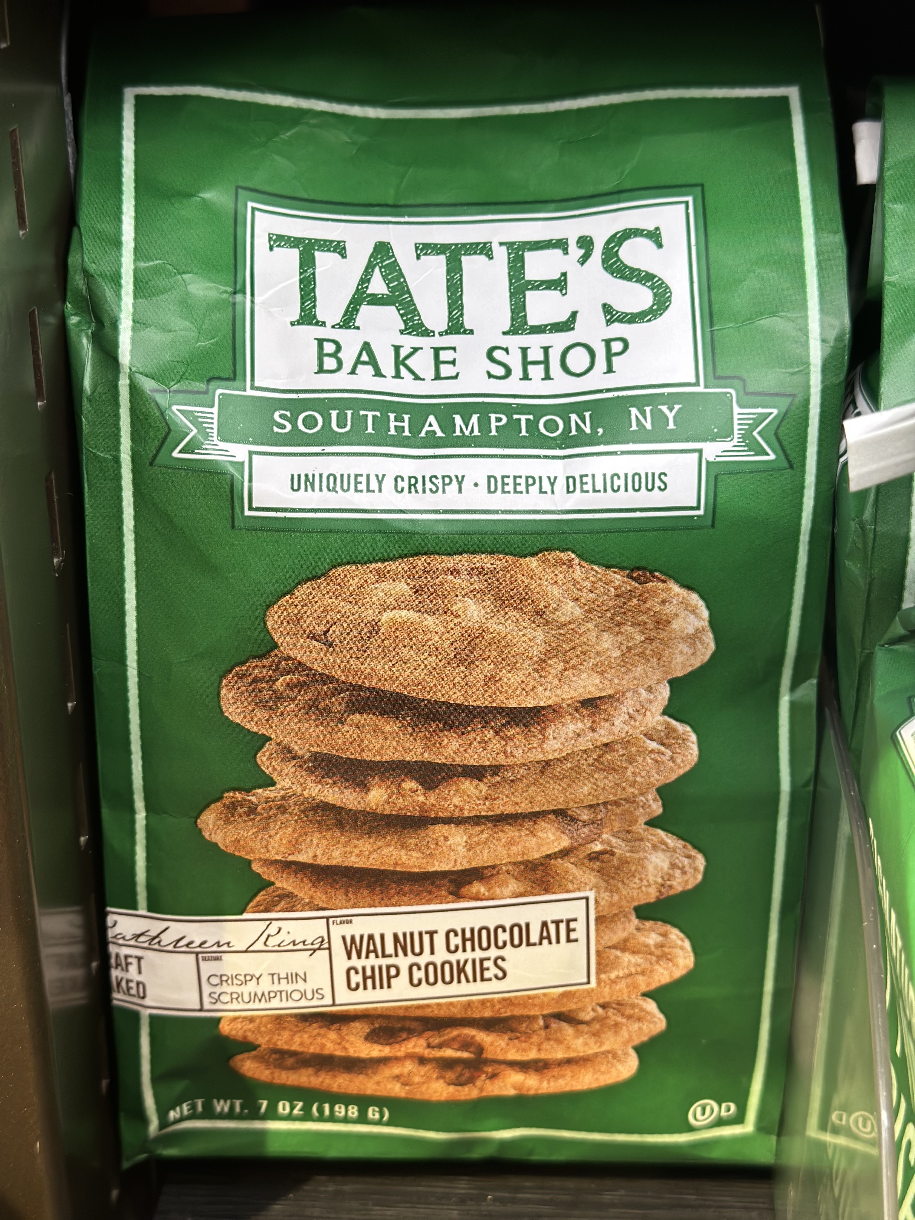 代购正品 美国进口 TATE'S核桃碎朱古力曲奇/TATES巧克力曲奇饼