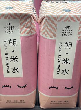 代购正品 台湾制造 CHECKCHECKCIN朝米水 250毫升*6盒