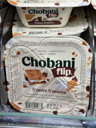 代购美国进口 CHOBANI希腊式乳酪 棉花糖巧克力夹心饼干味