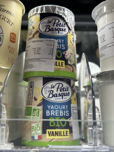 代购正品 法国进口 Le Petit Basque有机香草味羊奶乳酪 云呢拿味