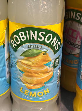 代购美国进口 ROBINSONS/罗便臣浓缩无糖柠檬味饮品 1升