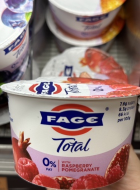代购正品 希腊进口 FAGE/法耶/花耶脱脂希腊乳酪 红桑子石榴味