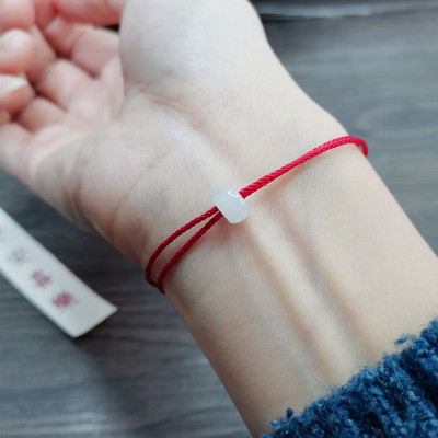 简约玉绳夏至原创免摘本命年红绳