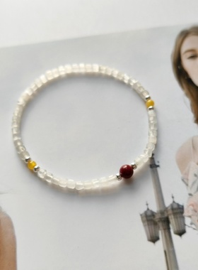 天然白月光细手链女小众设计ins