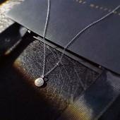 lucky小银币925银幸运圆牌英文法式 复古百搭学生短锁骨项链女礼物