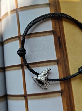 敲个性！霍格沃茨纯银巫师帽手绳