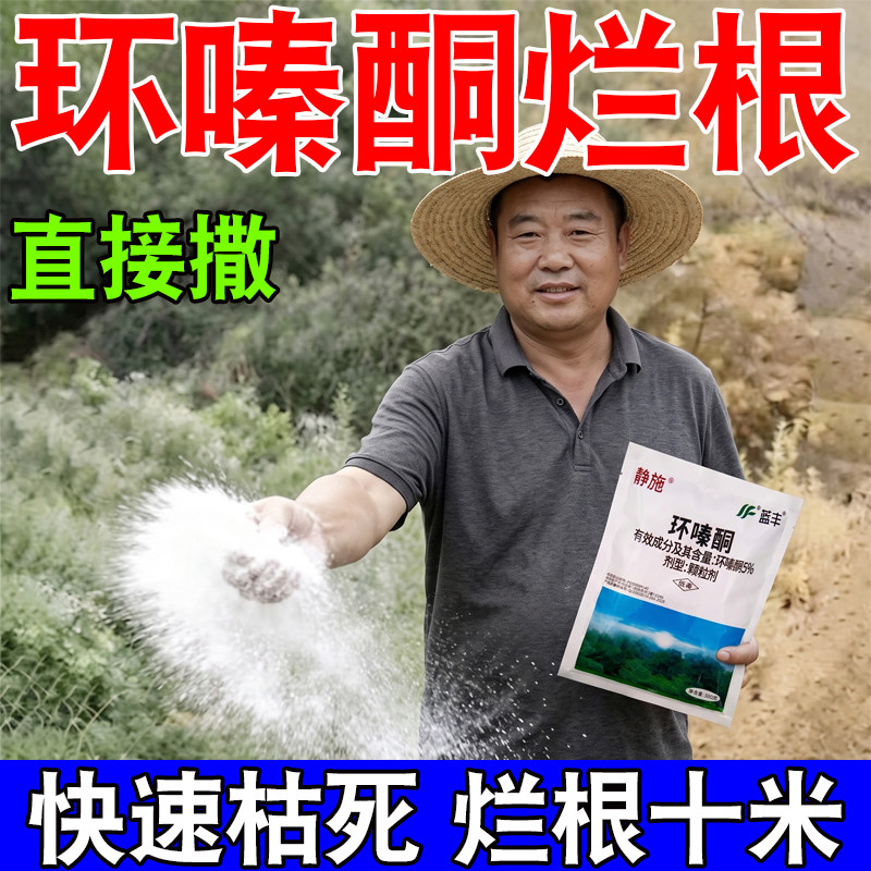 环嗪酮除草烂根剂竹子哃铜强力灭除草剂