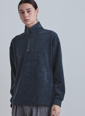 日本代购 tk.TAKEO KIKUCHI 灯芯绒半拉链上衣 C01-35199