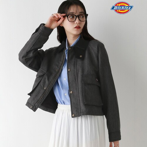 日本代购 RAGEBLUE / DICKIES 女款 粗花呢夹克外套 499254