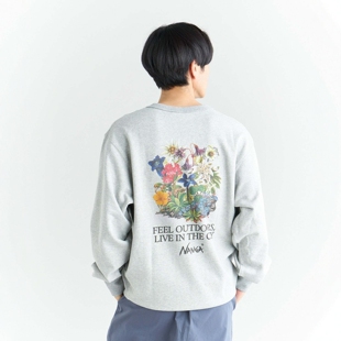 VINTAGE HYBRID FLOWER 印花圆领卫衣 NANGA 男款 ECO