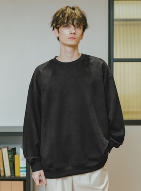 日本代购 RAGEBLUE 仿麂皮简约套头卫衣 289798