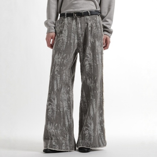 东京胖黄瓜日本代购 HARE 影子褪色牛仔裤 634263