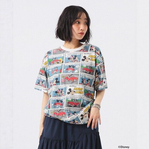 【VIP限时7折】日本代购 BEAMS BOY ×Champion 米奇米妮T恤 1162