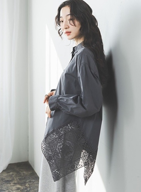 东京胖黄瓜日本代购 niko and... 蕾丝拼接衬衫 621920