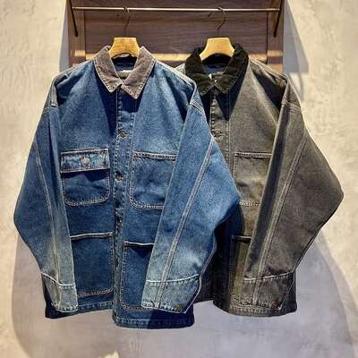 【6折】BEAMS 复古水洗四袋牛仔夹克 男款 3309