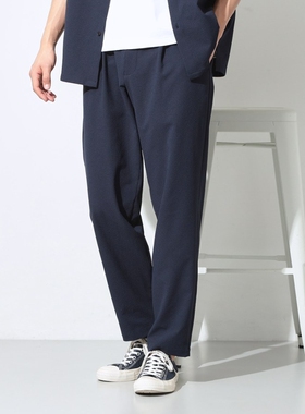 东京胖黄瓜日本代购 THE SHOP TK 泡泡纱宽松休闲裤 616-75034