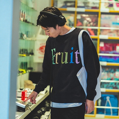 【6折】FRUIT OF THE LOOM x BEAMS 印花圆领卫衣 男款 0935