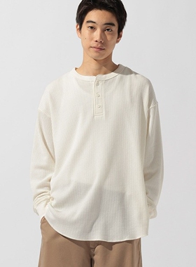 东京胖黄瓜日本代购 niko and... 华夫格亨利领套头衫 639042