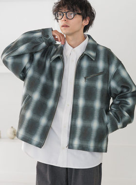 东京胖黄瓜日本代购 RAGEBLUE 拉伸短款毛呢夹克 115645