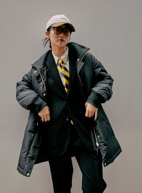 【VIP限时6折】日本代购 GLOBAL WORK 女款 加长羽绒外套 495689